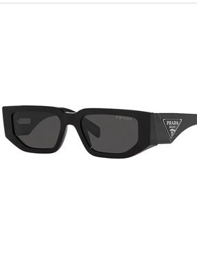 Prada Milano 7010 Prada's Iconic Logo Triangle Mens Sunglasses